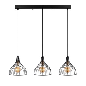 Lustra Cafu Negru 94x25x121 cm - Img 5