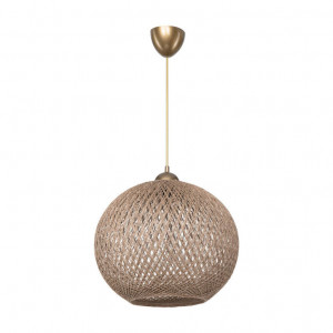 Lustra cu o singura lumina PWL-1112, E27, maro, 38x75 cm - Img 1