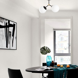 Lustra Damar - 6331 Negru Alb - Img 1