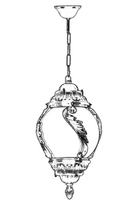 Lustra de exterior 68182 Alb 85x30 cm - Img 2