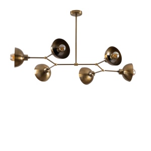 Lustra Dram Caramiziu 102x52x53 cm - Img 4