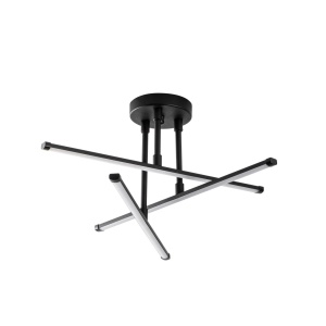 Lustra Ledflower Negru 51x51x26 cm - Img 7