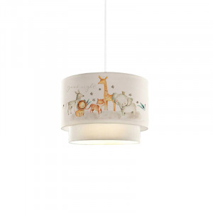 Lustra pentru copii PWL-1097 E27 alb - portocaliu D30x70cm
