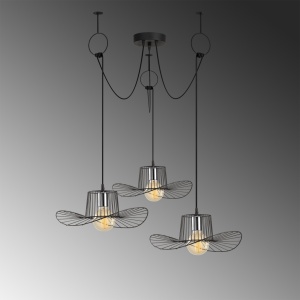 Lustra Tel Negru 118x122 cm - Img 4