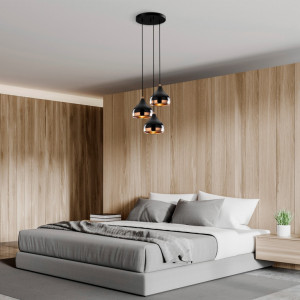 Lustra Yildo - 6871 Negru Cupru - Img 2