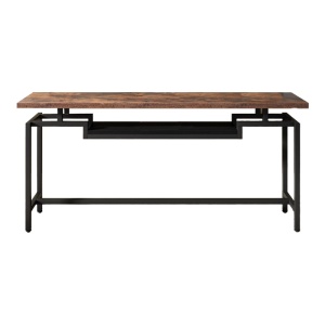 Masă Consolă Onole, negru, 180x35x82 cm - Img 4
