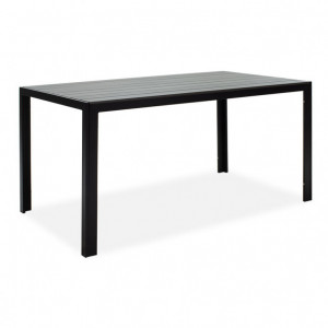 Masa de Gradina Nares Negru - Gri Inchis 140x80x72.5 cm - Img 1