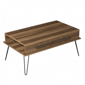 Masuta de Cafea Model Donovan, 105x56x45.8 cm, Nuc - Img 3