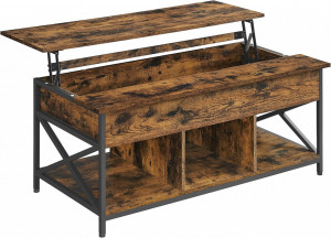 Masuta de Cafea Model Kyra, 120×59.9×49.4 cm, Maro/Negru - Img 2