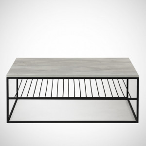 Masuta de Cafea Model Ray, 95x55x43 cm, Stejar/Negru - Img 4