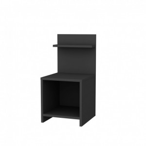 Noptiera Model Bryant, Antracit, 35.6x37.4x72cm - Img 4