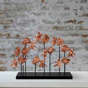 Obiect decorativ GOLDFISH Maro 42x28x10 cm - Img 2