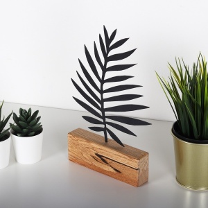 Obiect decorativ M Negru 17x27x3.5 cm - Img 3