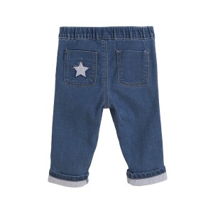 Pantaloni denim cu contur Newness - Img 2