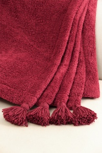 Patura pentru Pat Dublu Model Puffy 160 Claret Red - Img 3