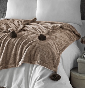 Patura pentru Pat Dublu Model Puffy 200 Camel