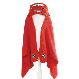 Prosop de Plaja Poncho cu Gluga Cars 75x130 cm (Bumbac 100%) - Img 1