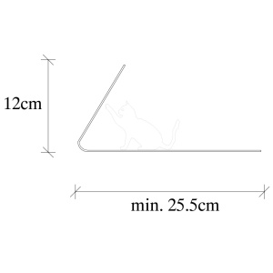 Raft de perete din metal Kitap Negru 25.5x12.5x12 cm - Img 5