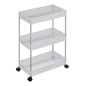 Raft pentru bucatarie, Songmics, Alb, 40x22x60 cm - Img 2