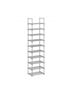 Raft pentru pantofi Model Fisher, Alb, 30x45x174 cm