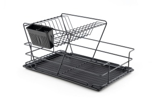 Raft pentru scurgere vesela SM005 Negru 47x32x24 cm - Img 2