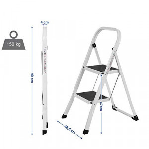 Scara, Songmics, Alb-Negru, 86.5x44.5x4.5 cm - Img 7