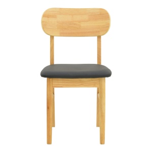 Scaun Bedona, natural/negru, 47x46x80 cm - Img 5