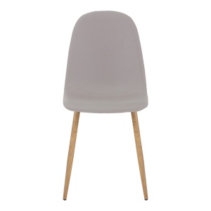 Scaun Bella, gri/natural, 43.5x52x89 cm - Img 4