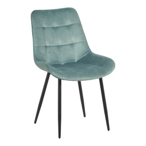 Scaun Berne, verde fistic/negru, 53x62x84 cm