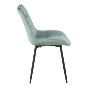 Scaun Berne, verde fistic/negru, 53x62x84 cm - Img 3
