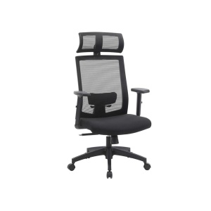 Scaun birou Songmics Negru 65x53x126 cm - Img 2