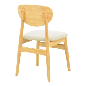 Scaun Cardith, natural/gri, 48x51x78 cm - Img 3
