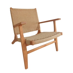 Scaun cu Brate Model Crosy, Natur, 71x81x75 cm