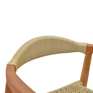 Scaun cu Brate Model Ganny, Natur, 61x58x71 cm - Img 7