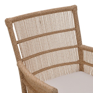 Scaun cu Brate Model Inca, Natur/Bej, 60x61x90 cm - Img 6