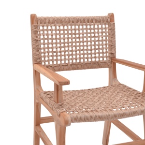 Scaun cu Brate Model Sponze, Natur, 54x60x86 cm - Img 6