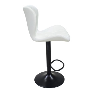 Scaun de bar Coozy, negru/alb, 46x47x90-112 cm - Img 3