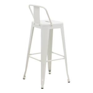 Scaun de bar de grădină Utopia Alb 42x42x97 cm - Img 2
