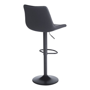 Scaun de bar Libra, negru, 49x55x115 cm - Img 2