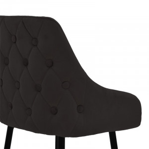 Scaun de bar Model Lithe, Auriu/Negru, 47x44x98 cm - Img 7