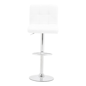 Scaun de bar Remina, alb, 44x44x112 cm - Img 5