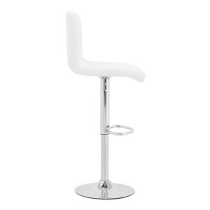 Scaun de bar Remina, alb, 44x44x112 cm - Img 4