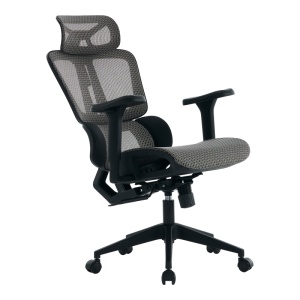 Scaun de birou ErgoFlow, negru/gri, 73x64x112-135 cm - Img 3