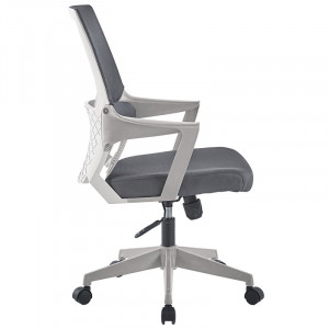 Scaun de birou Fragrant cu plasa din material textil de culoare gri - Img 3