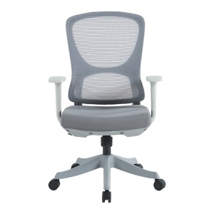 Scaun de birou Litulo, gri, 51x50.5x98/106 cm - Img 3