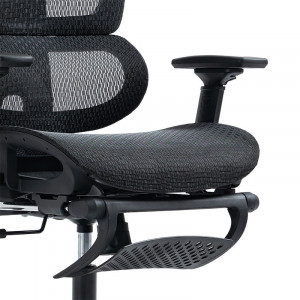 Scaun de birou manager cu suport pentru picioare Verdant Premium Quality plasa negru - Img 7
