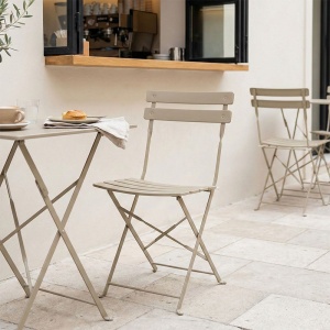 Scaun de Exterior/Bistro, bej, 42x46x82 cm - Img 2