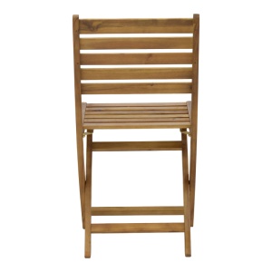 Scaun de exterior, Model Fatel, culoare natural, lemn masiv de salcam, 40x53x82 cm - Img 6