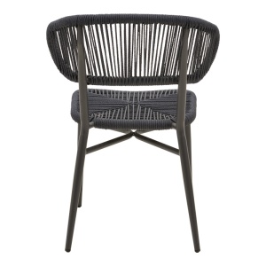Scaun de Gradina Agus, negru, 55x63x77 cm - Img 7