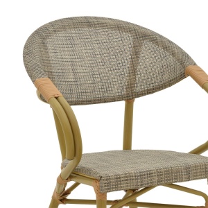 Scaun de grădină Isaia Gri 57x57x83 cm - Img 5
